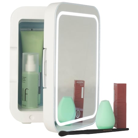 Home-Complete Skincare Fridge - 4L Mini Portable Fridge with 12V Charger by White 80-5207